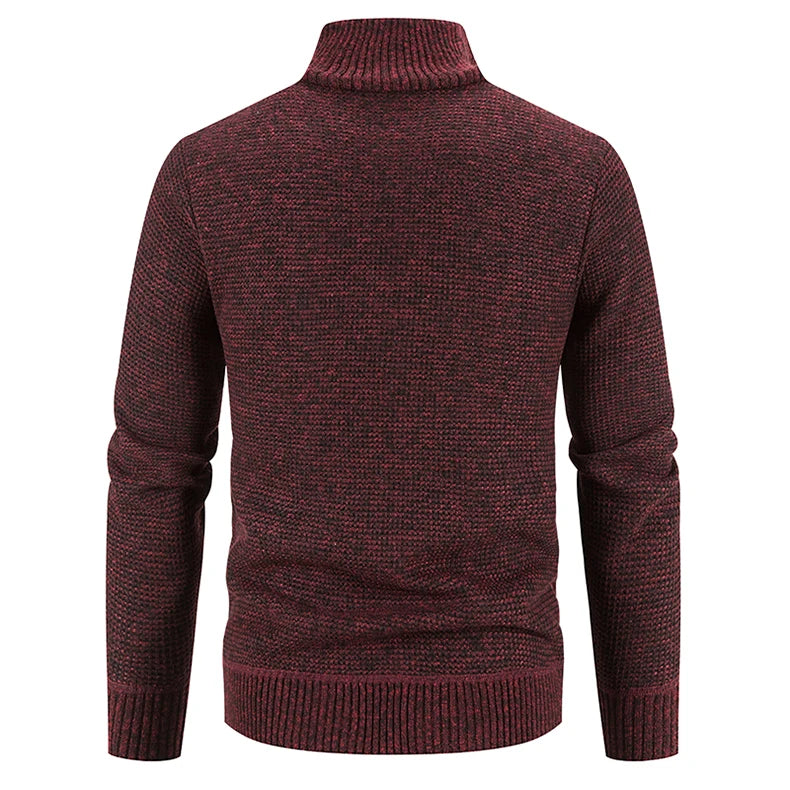 Men's Knit Baseball Jacket – Autumn Winter Casual Business Pullover Sweater, Korean Style Windbreaker Jumper