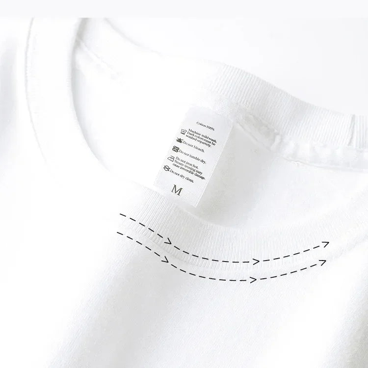 2-Pack Basic Solid Color T-Shirts for Men and Women, 100% Cotton, White and Black, Loose Fit, Short Sleeve, O-Neck, Perfect Couple Tops