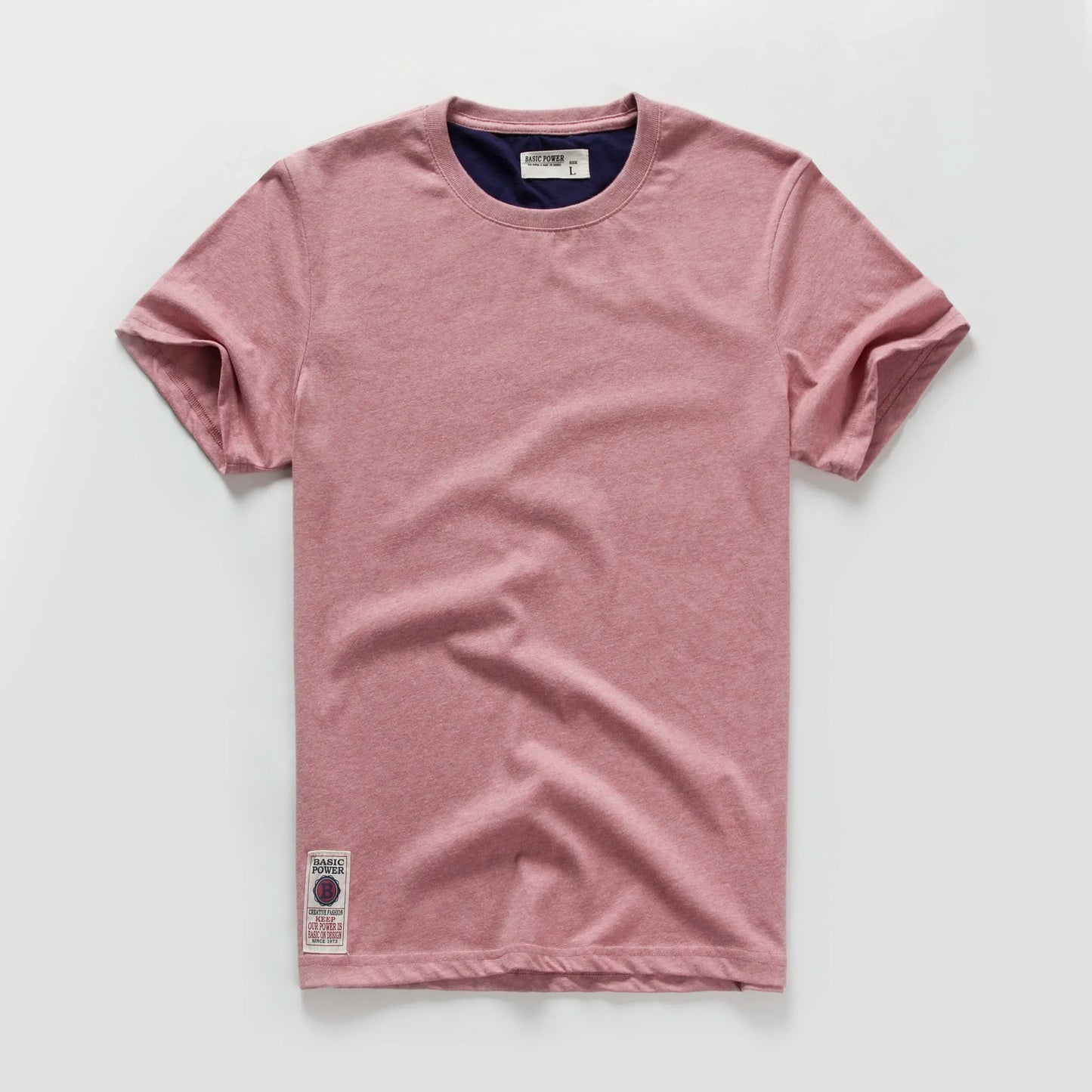 Men’s Classic Solid Cotton T-Shirt – Casual Basic O-Neck Tee – High-Quality Everyday Top 