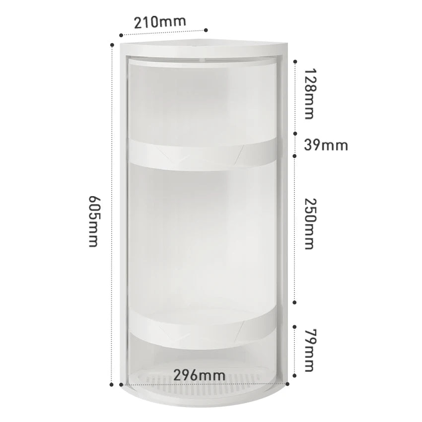 Adjustable Rotating Kitchen Shelf – Multi-Layer Spice Rack & Bottle Organizer for Corner Storage
