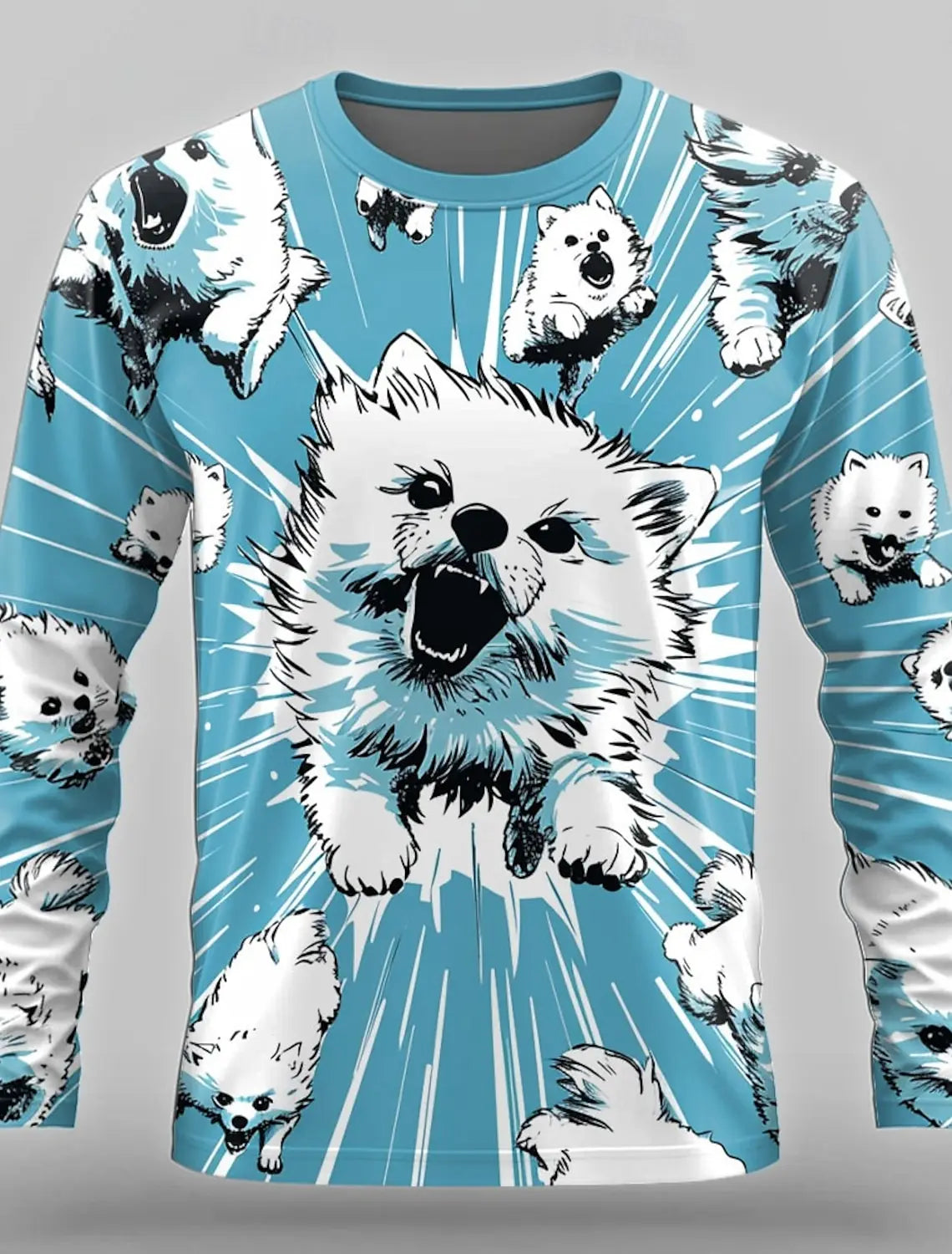3D Printed Anime Character Long Sleeve T-Shirts for Men – Autumn Oversized O-Neck Sportswear Pullover