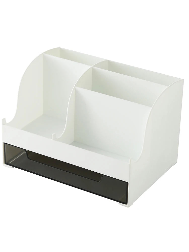 Multi-Purpose Desktop Organizer with Drawer – Large Capacity Storage Box for Pens, Stationery, Cosmetics & Lipsticks