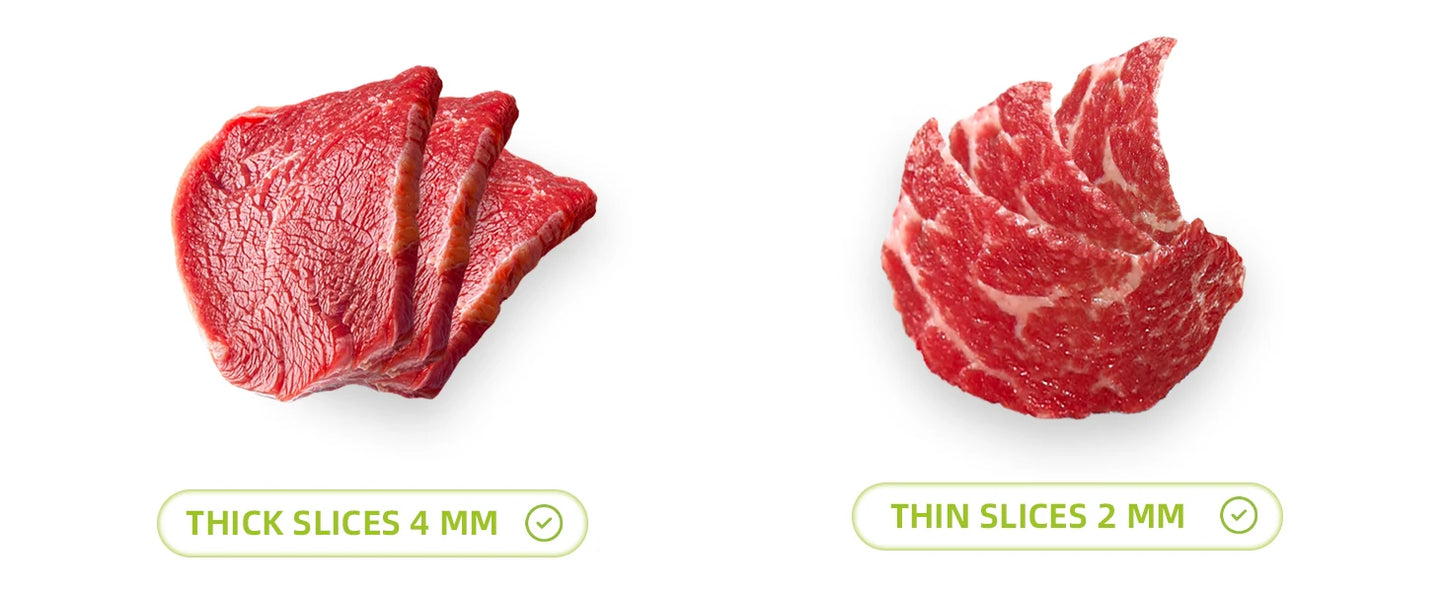 All-in-One Manual Stainless Steel Meat Slicer – Mini Cutter for Dicing, Slicing & Stripping Fresh Meat at Home