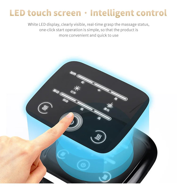 Electric Knee Massager with Infrared Heat and Vibration – Relief for Knee Pain, Swelling, Stiff Joints, and Muscle or Ligament Strain