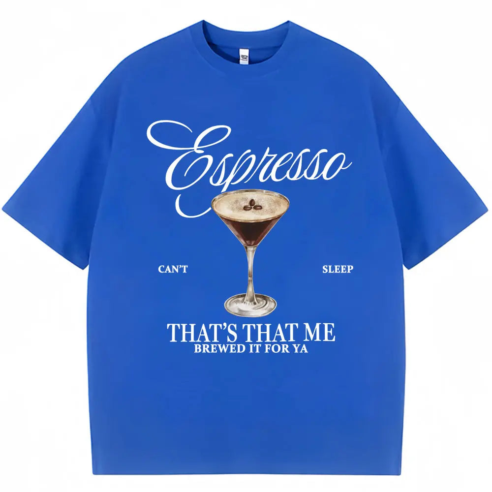 Sabrina Carpenter Espresso Martini Graphic Tee – Unisex Casual Loose Fit Soft Cotton Aesthetic Streetwear T-Shirt