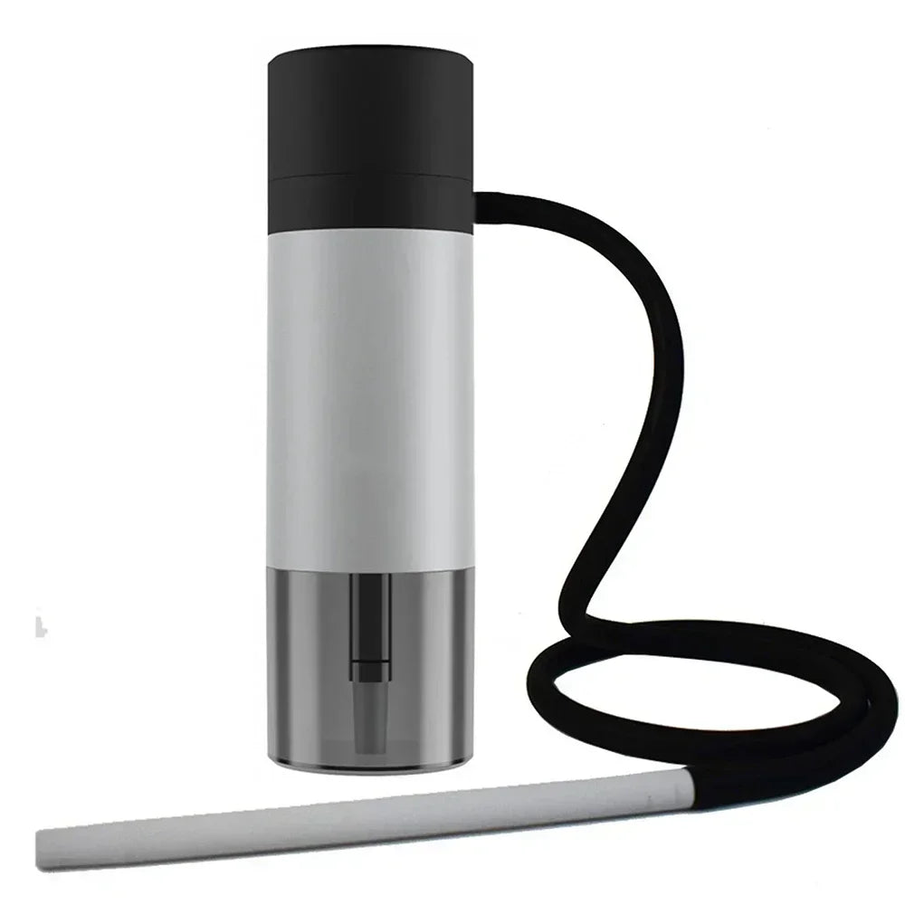 Portable Car Hookah Set with Ceramic Bowl, Acrylic Shisha Pipe & Hose – Travel-Friendly Chicha Smoking Accessory