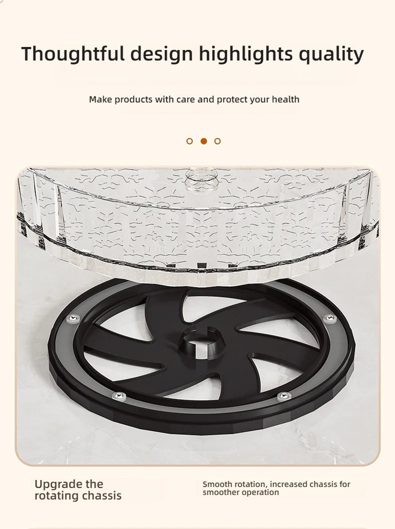 360° Rotatable Non-Slip Storage Rack for Kitchen and Bathroom — Spice, Cosmetic, and Cabinet Organizer Tray