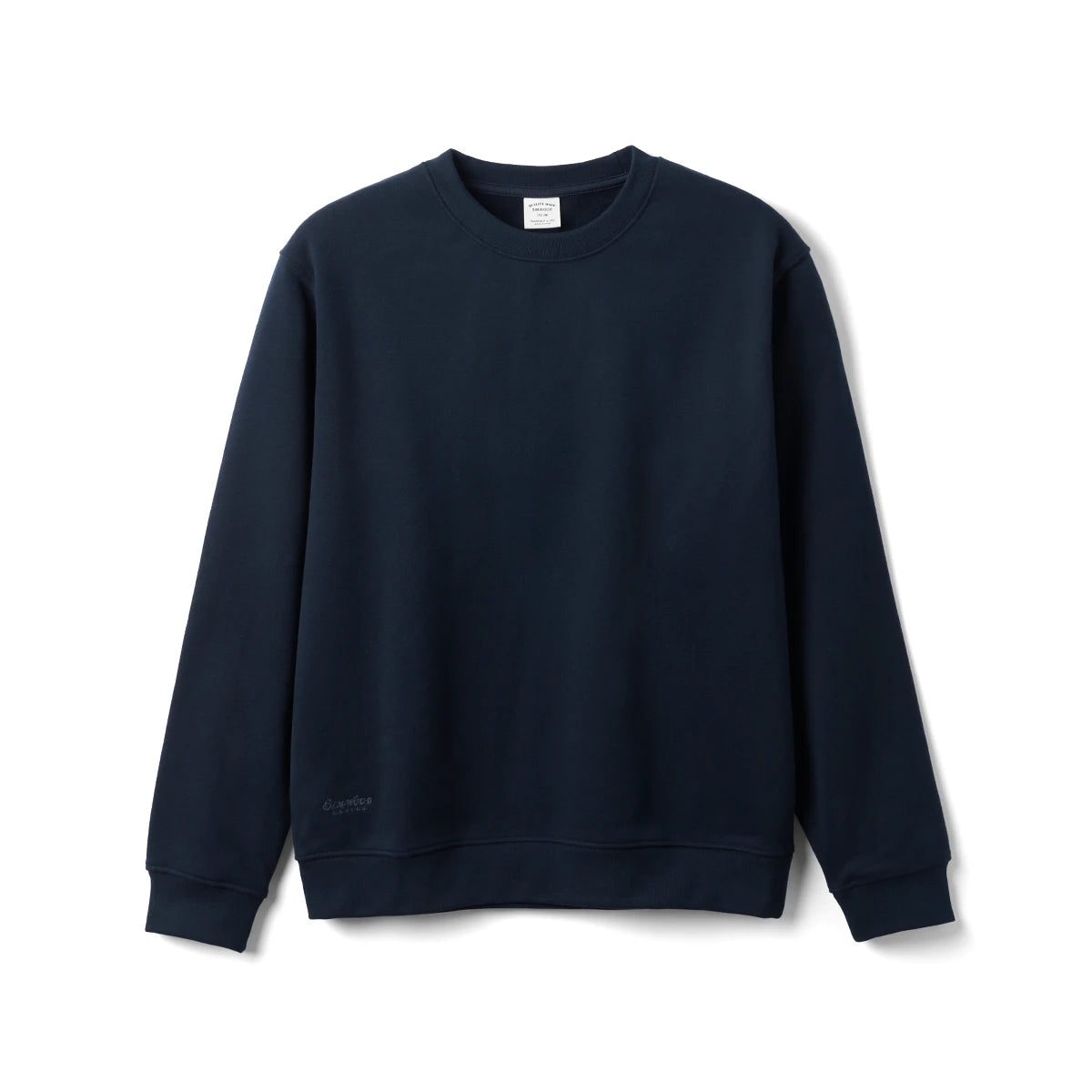 SIMWOOD 2025 Oversized 340gsm Brushed Fleece Sweatshirt – Embroidered Heavy-weight Pullover for Men