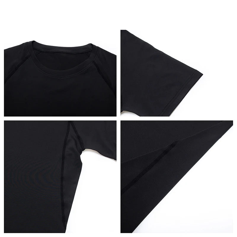 Men's Compression Fitness T-Shirt – Quick-Dry, Tight Fit Sports Top for Running & Gym