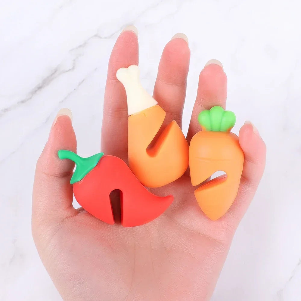 1/3Pcs Silicone Pot Lid Lifter – Heat-Resistant, Anti-Spill, Splash-Proof Lid Holder for Cooking | Creative & Durable Kitchen Gadget
