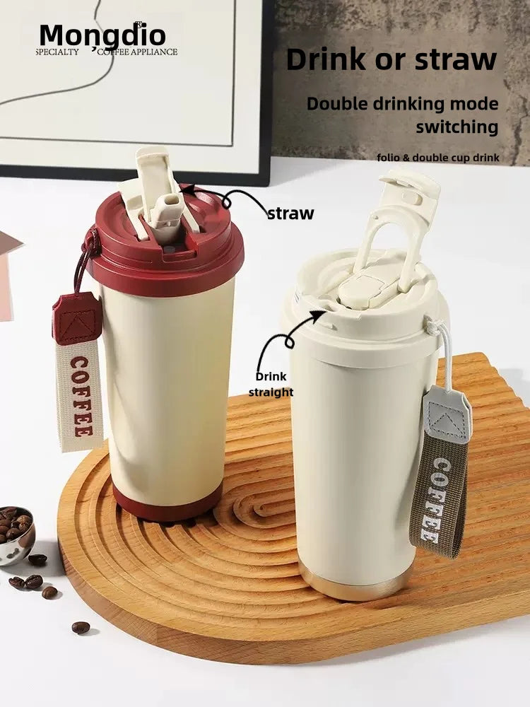 530ml Travel Coffee Mug – Reusable with Seal Lid, Stainless Steel & Ceramic Liner, Perfect for On-the-Go Coffee