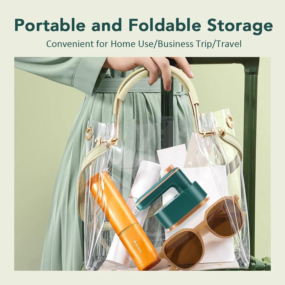 Compact Foldable Handheld Garment Steamer & Iron – Portable Steam & Dry Iron for Clothes, Ideal for Home and Travel