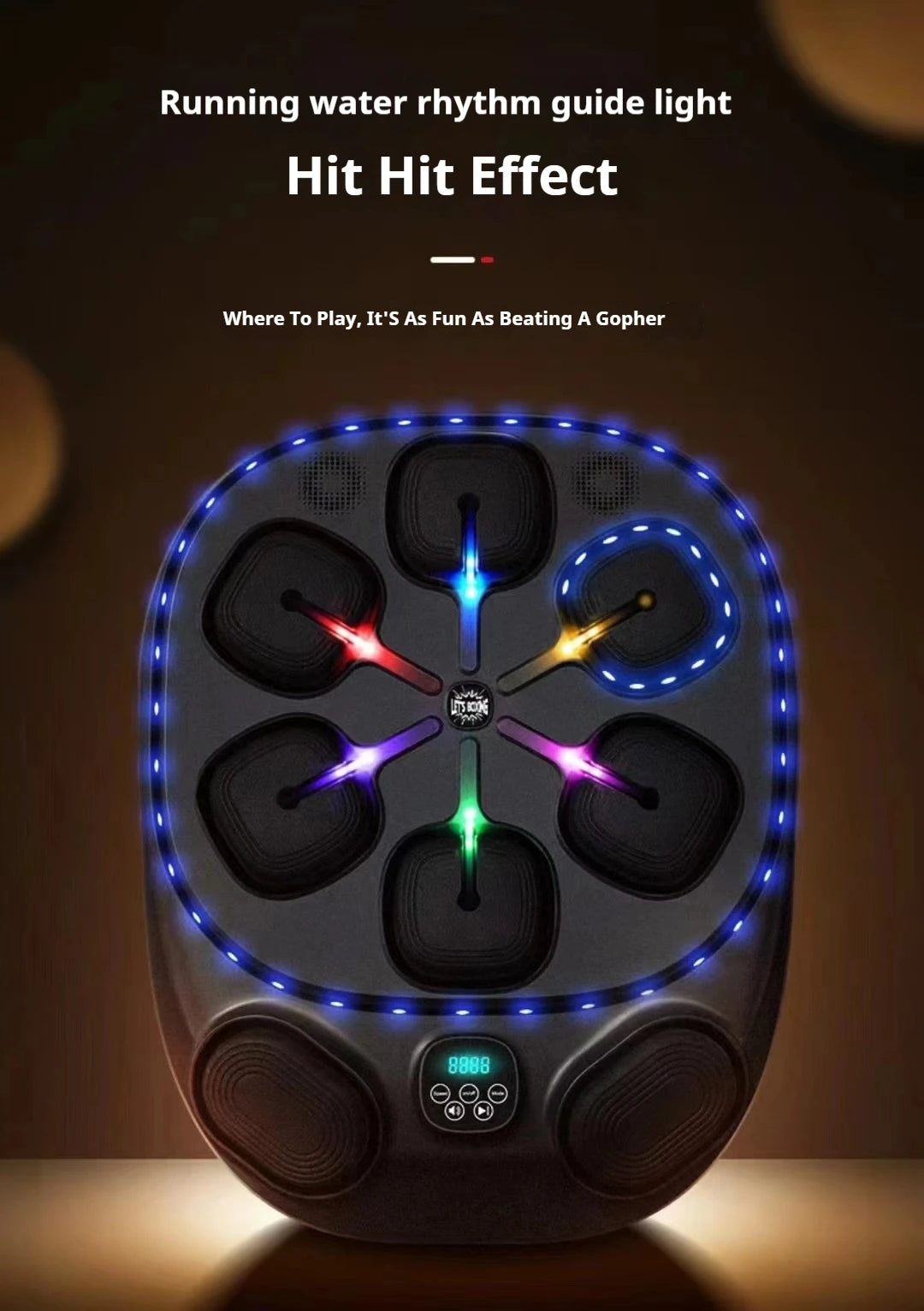Bluetooth Smart Music Boxing Wall Target – Electronic Hook Punch Trainer for Adults, Wall-Mounted Home Gym Equipment