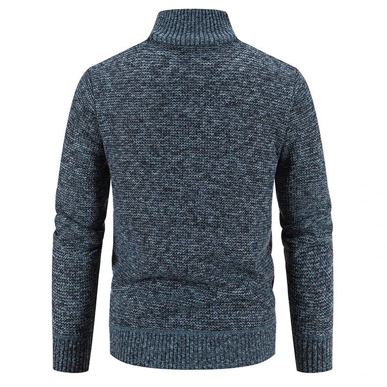 Men's Knit Baseball Jacket – Autumn Winter Casual Business Pullover Sweater, Korean Style Windbreaker Jumper