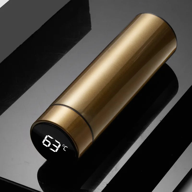 500ML Smart Insulated Thermos Water Bottle – Stainless Steel Vacuum Flask with Touch Temperature Display Digital Mug