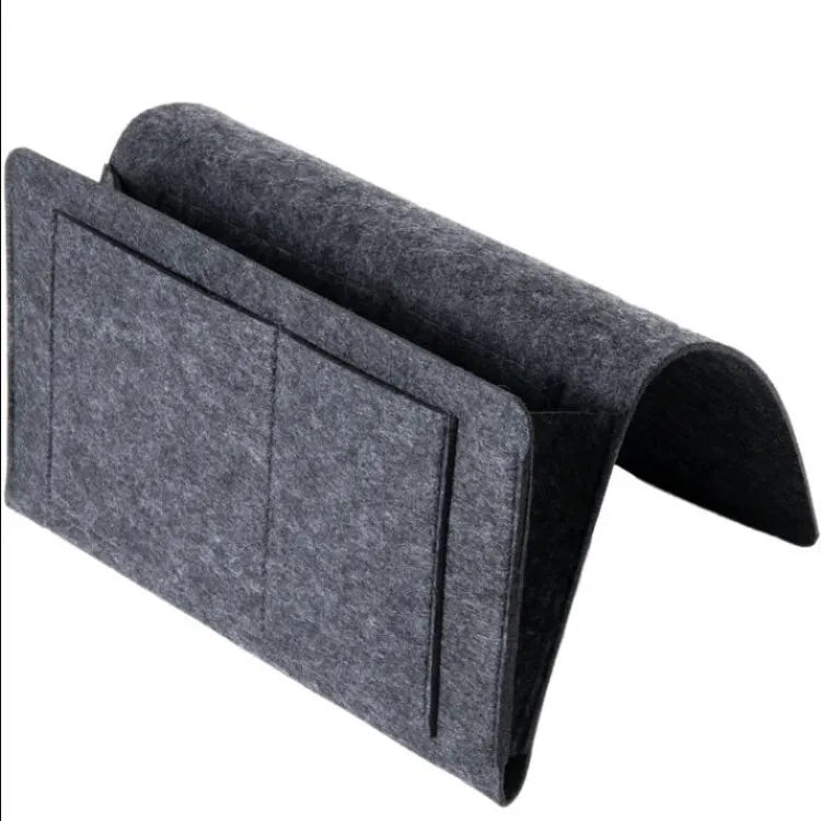 Felt Bedside Hanging Storage Organizer – Sofa, Dorm & Bedroom Caddy for Magazines, CDs, Stationery, Tablets, Phones & More