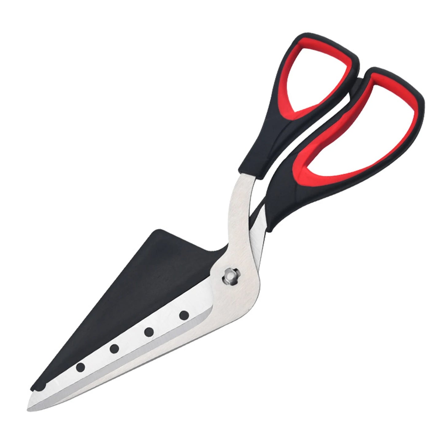 Professional Detachable Pizza Scissors with Sharp Stainless Steel Blade – Labor-Saving Cutter and Spatula Slicer Tool