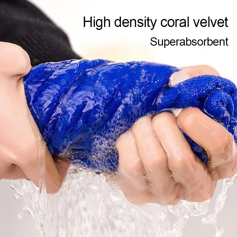 Quick-dry microfiber car towel, 30x40cm, soft and highly absorbent cleaning cloth, perfect for auto detailing and car care.