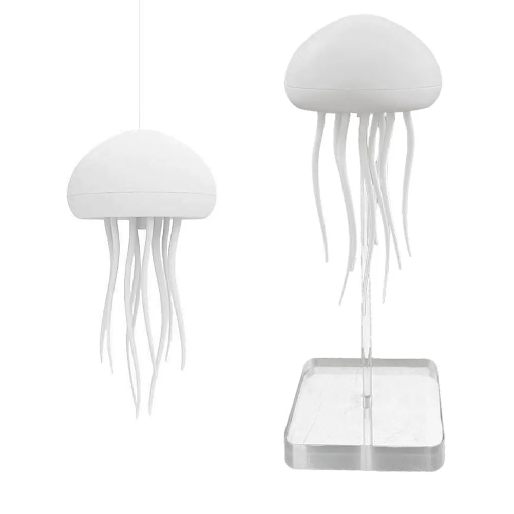 Voice-Controlled RGB Jellyfish Night Light – Gradient Bedside & Desk Lamp for Home or Office Decoration