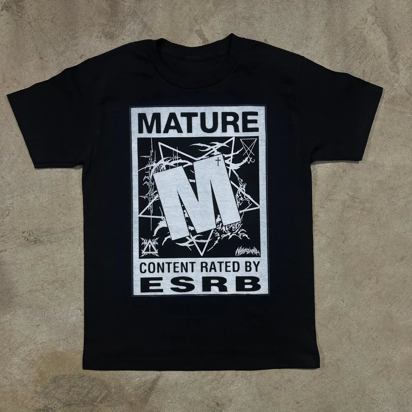Y2K-Inspired Gothic Graphic Tee with Night School Print for Men and Women — Harajuku Hip Hop Streetwear, Unisex Boxy Fit, Short Sleeve Sweatshirt