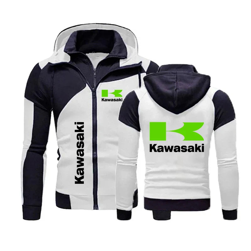 Kawasaki Racing Team Men’s Zip-Up Hoodie Spring/Autumn 2024 Fashion Sweatshirt & Women’s Sport Jacket Coats
