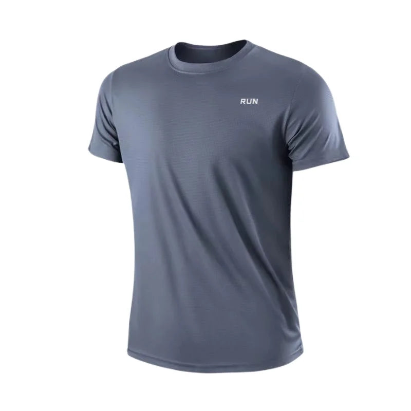 Lightweight Men's Moisture-Wicking Athletic T-Shirt – Quick Dry Short Sleeve Sportswear for Gym, Running & Training