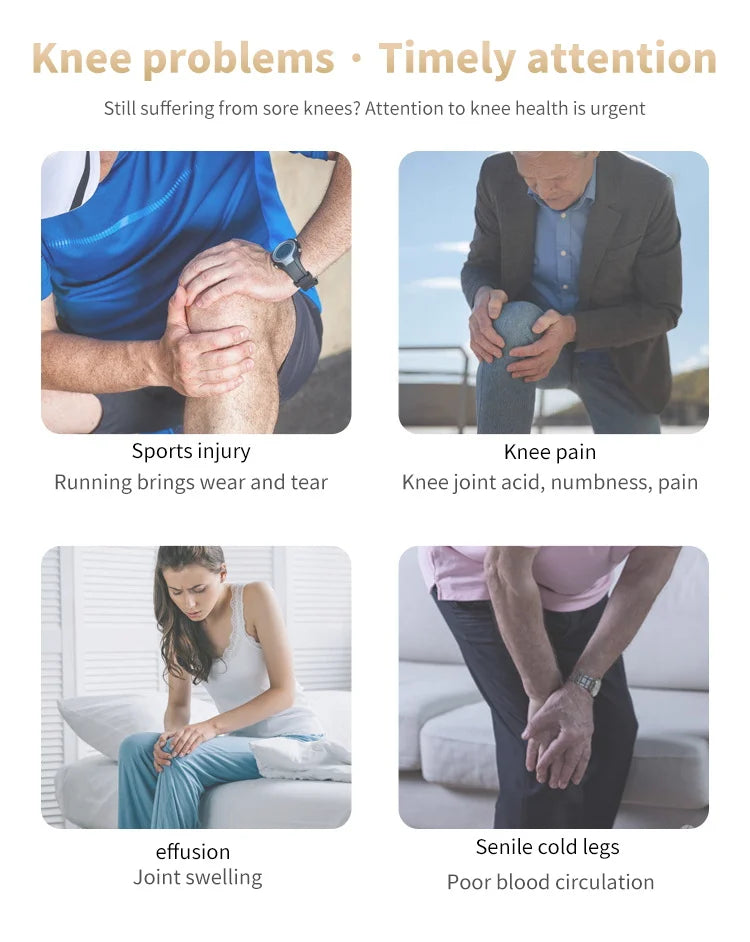 Electric Knee Massager with Infrared Heat and Vibration – Relief for Knee Pain, Swelling, Stiff Joints, and Muscle or Ligament Strain