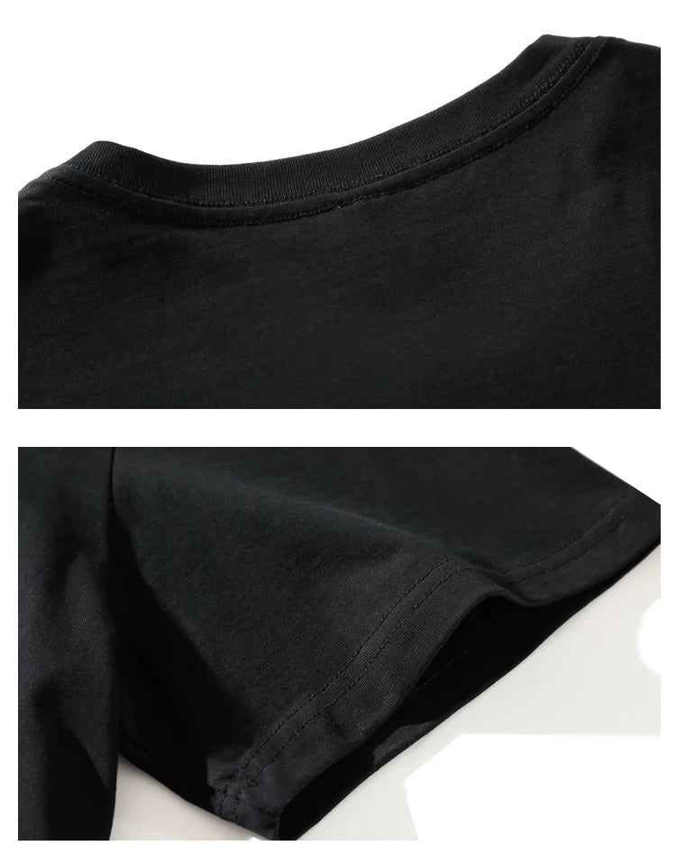 Men’s Oversized Hip-Hop T-Shirt – Summer Solid Color Streetwear Cotton Tee, Casual Short Sleeve Fashion Top
