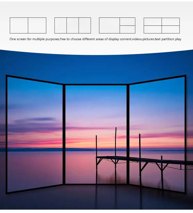 55-Inch Floor-Standing Interactive Touchscreen Kiosk – Vertical LCD Digital Signage Advertising Display Panel