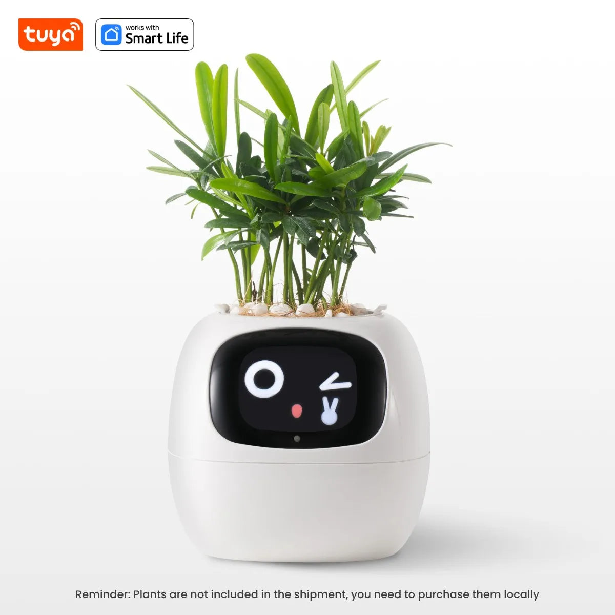 Tuya Ivy AI Smart Flower Pot – 49+ Animated Expressions, 7 Sensors & Intelligent Plant Care