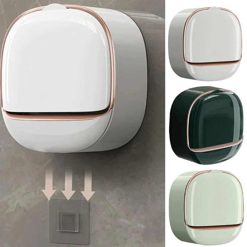 Non-Drilling Soap Box with Drainage – Portable Laundry Soap Storage Organizer