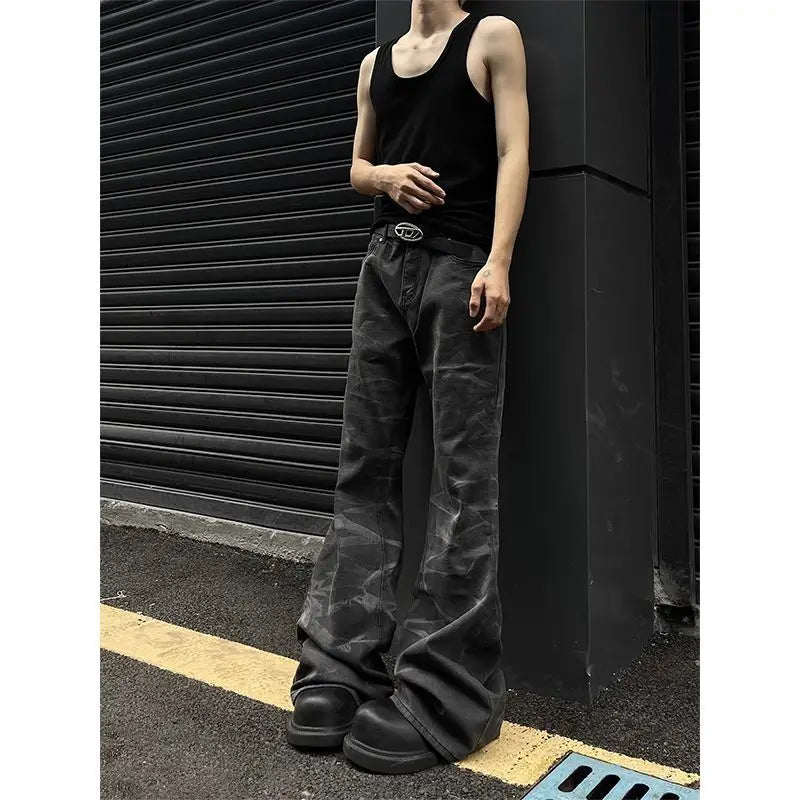 Unisex Retro Straight-Leg Jeans – High Street Loose Fit for Men & Women | Hip-Hop Autumn Streetwear