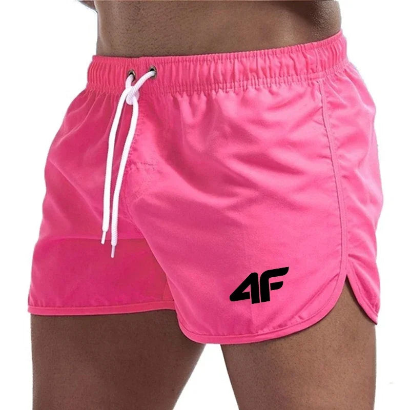 Men’s Quick-Dry Summer Beach Shorts 2025 – Swim Trunks, Gym Pants with Drawstring, Breathable Surf & Casual Daily Wear