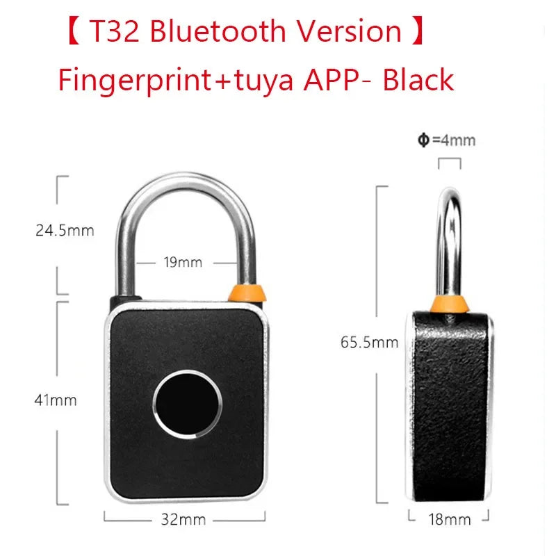 Smart Fingerprint Padlock – Keyless Biometric Security Lock with Password Access, Anti-Theft Protection, and TTLOCK/Tuya App Control