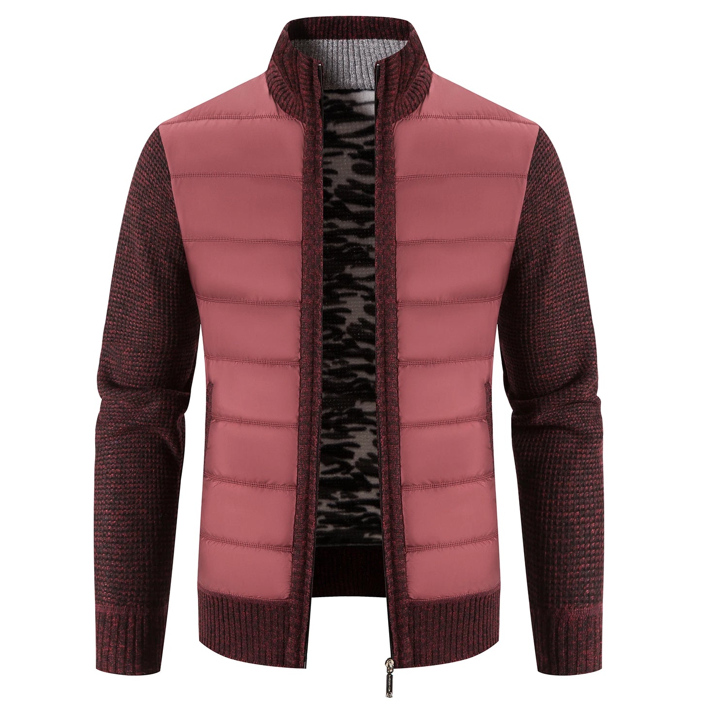Men's Knit Baseball Jacket – Autumn Winter Casual Business Pullover Sweater, Korean Style Windbreaker Jumper