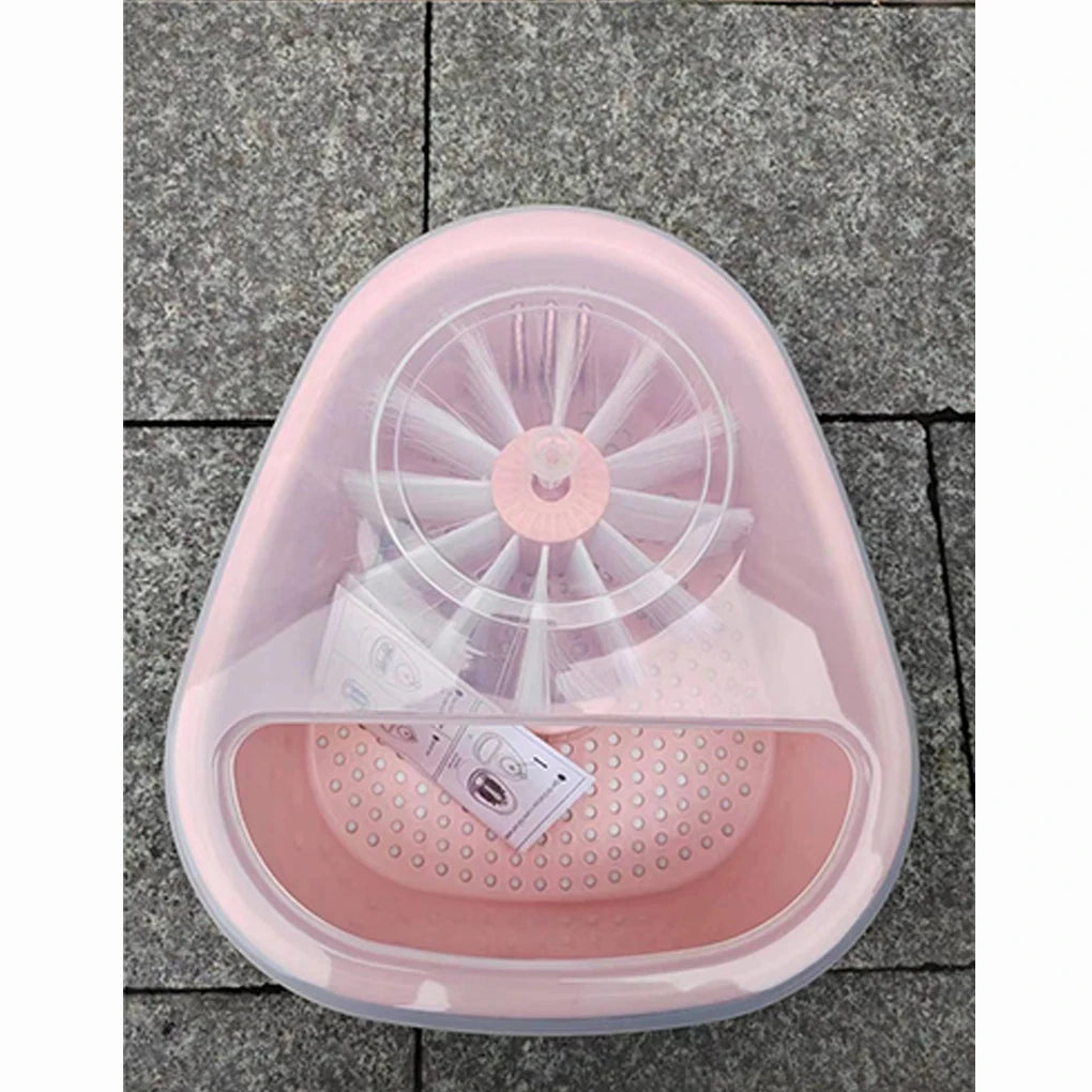 Effortless ABS Vegetable & Fruit Washing Basket – Gentle Lift Design with Drain Function