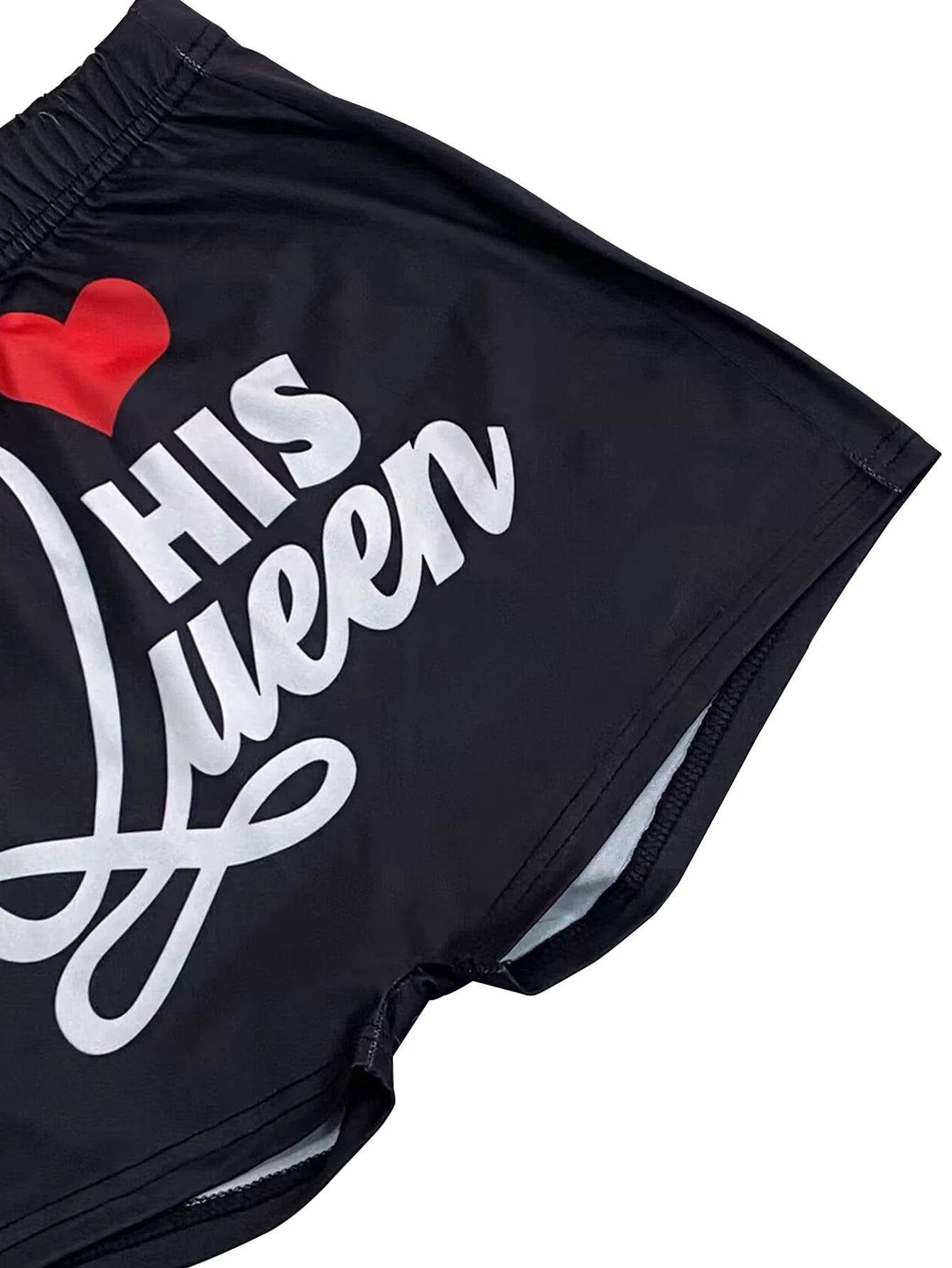 1890 Women's Summer Sports Shorts – European & American Style | Love Letter Print | Sexy Yoga & Fitness Wear
