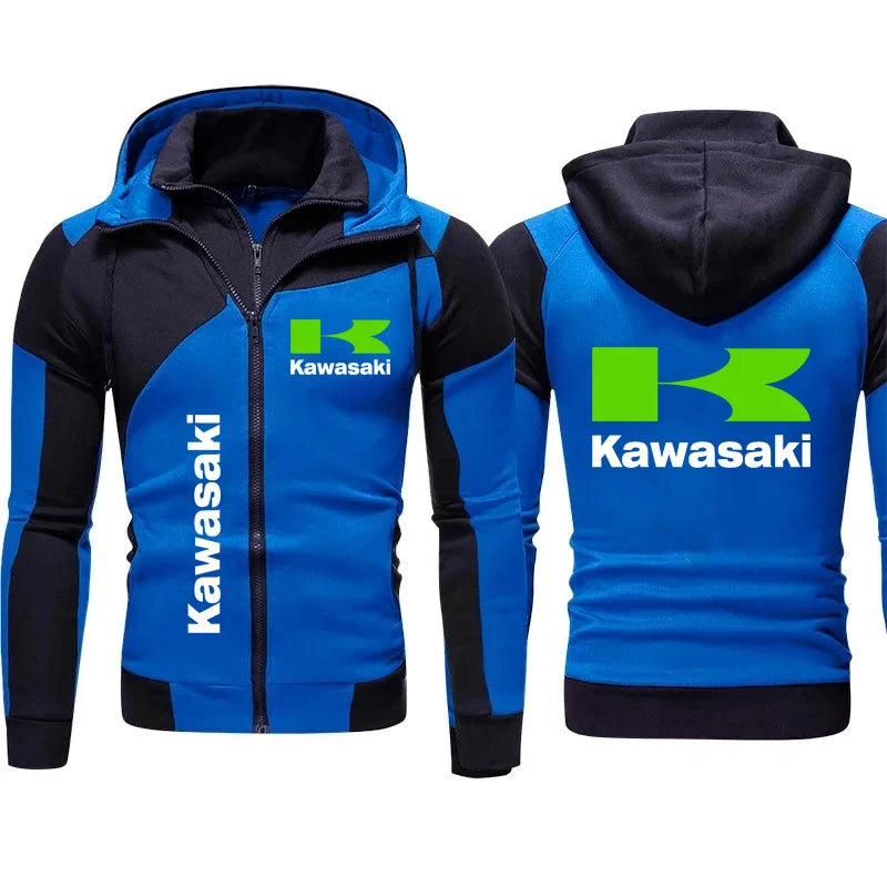 Kawasaki Racing Team Men’s Zip-Up Hoodie Spring/Autumn 2024 Fashion Sweatshirt & Women’s Sport Jacket Coats