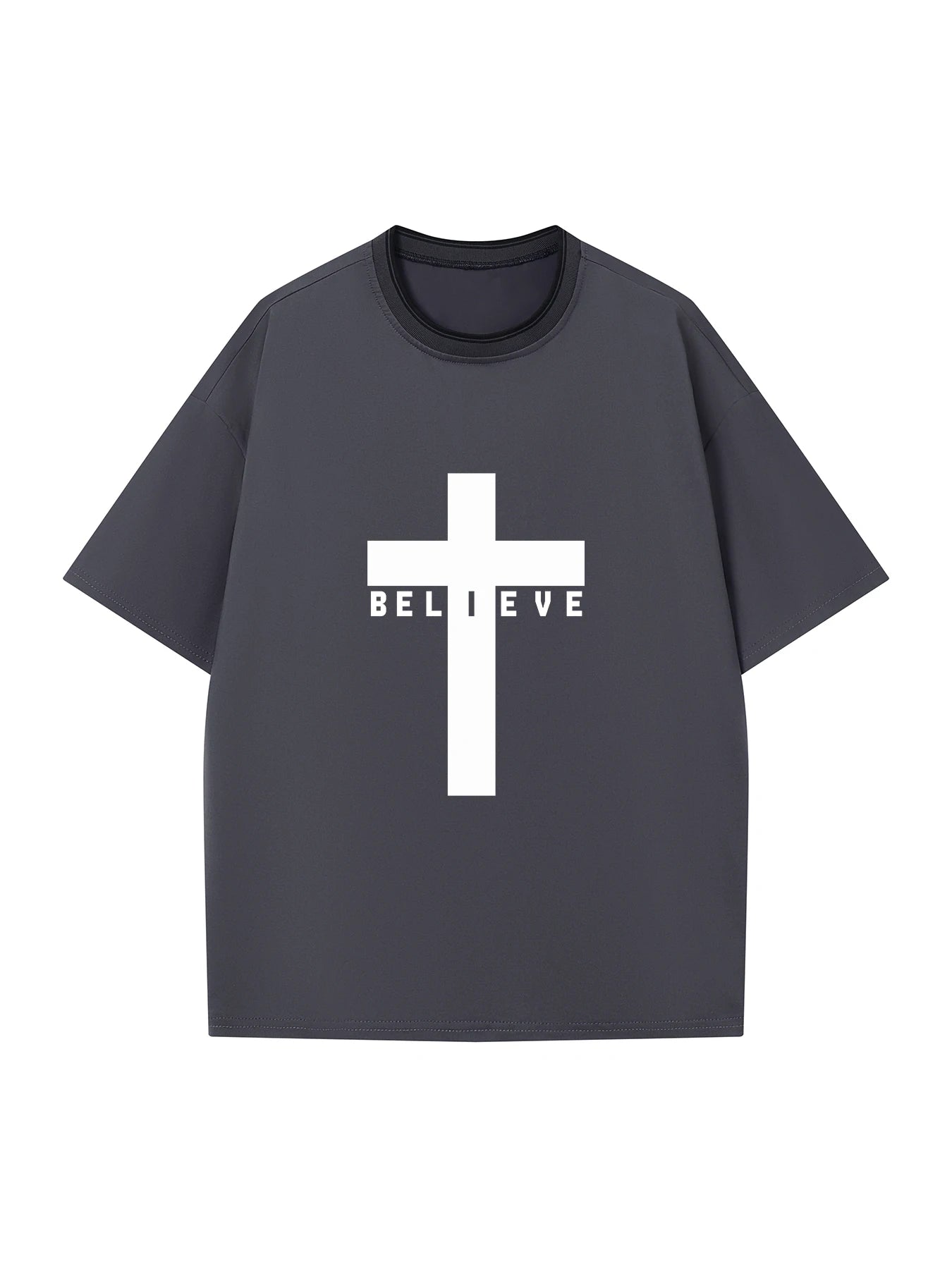 Men’s Summer Casual Crew Neck T-shirt with Unique Geometric Graphic Print — Short Sleeve Outdoor Top