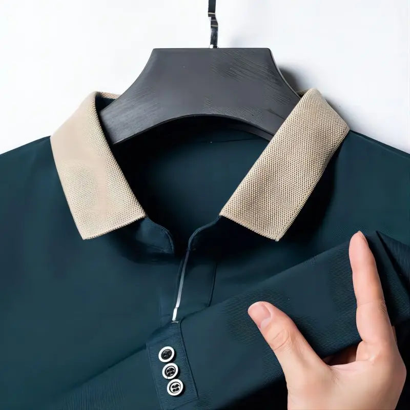 Men’s Classic Solid Short Sleeve Polo Shirt – Breathable Summer Top for Work and Casual Wear