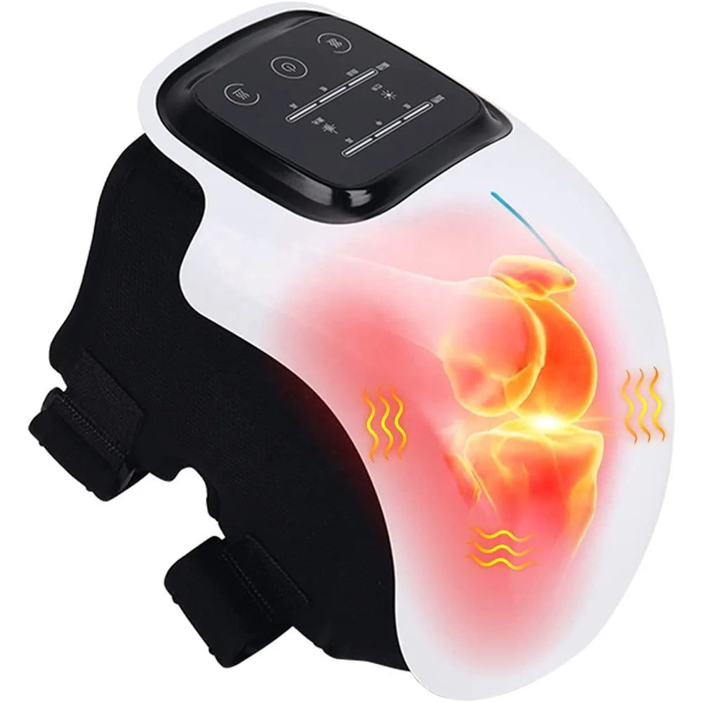 Electric Knee Massager with Infrared Heat and Vibration – Relief for Knee Pain, Swelling, Stiff Joints, and Muscle or Ligament Strain