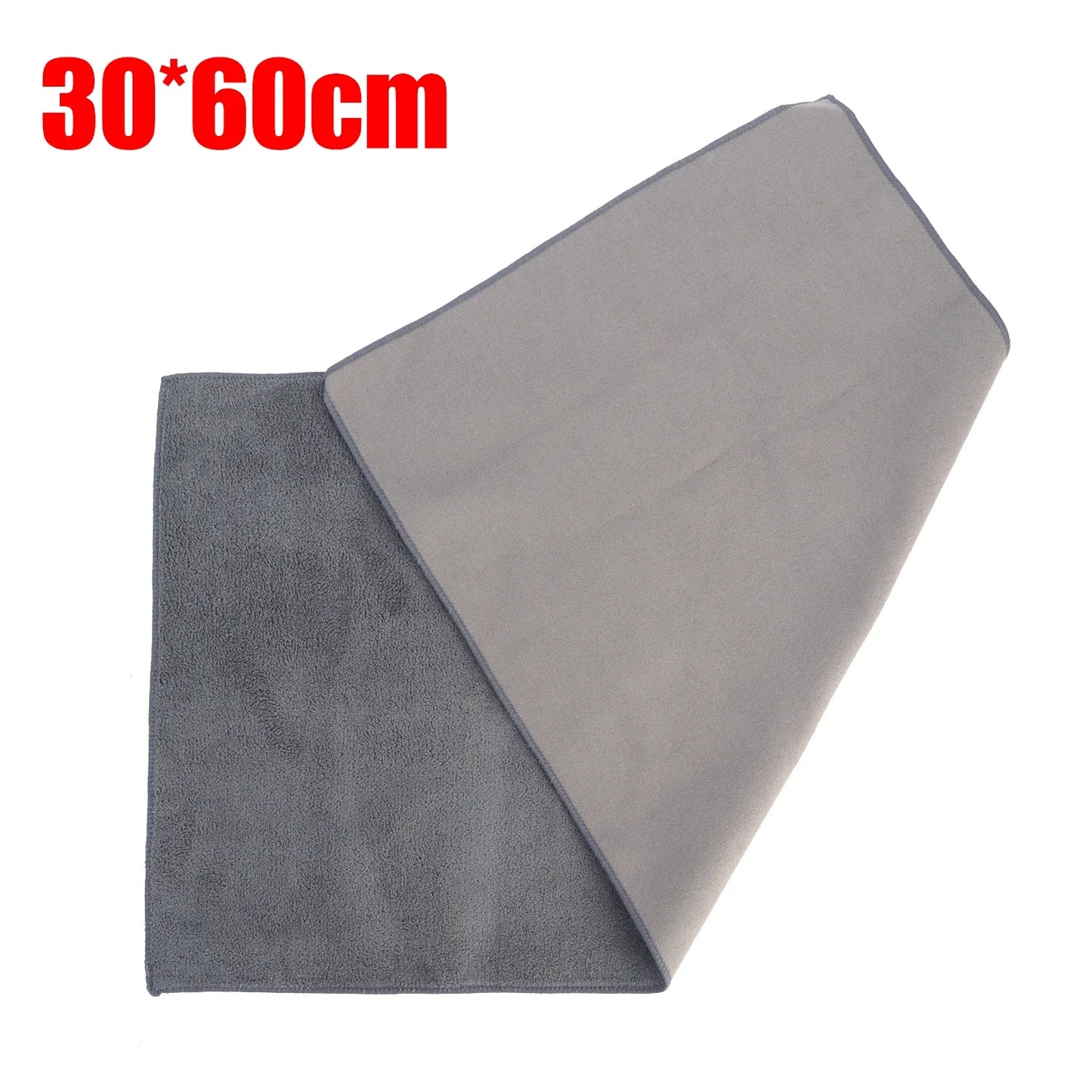 Super Absorbent Double-Sided Deer Skin Velvet Car Cleaning Towel – Seamless, Lint-Free Wipe Cloth for Auto Maintenance
