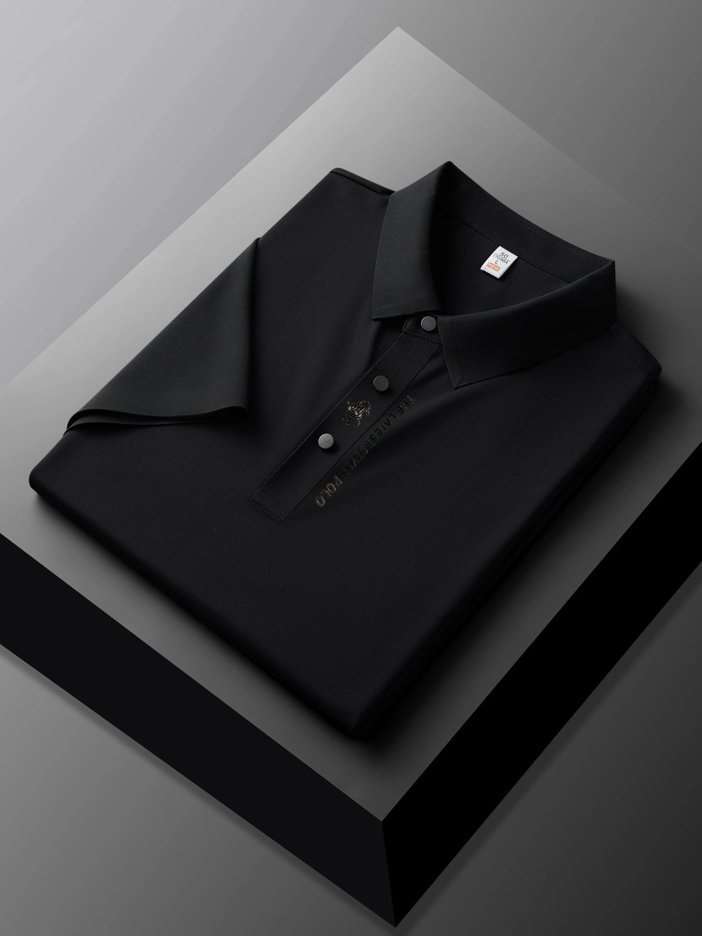 Men's Premium Printed Polo Shirt – Short Sleeve, Seamless Ice Silk, Breathable Golf & Business Casual Summer Tee
