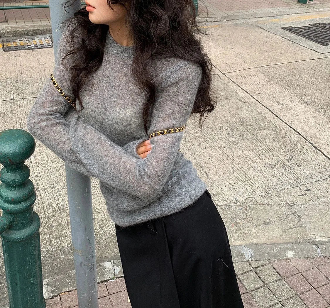 Laxsesu Women's Half Turtleneck Knit Sweater – Casual Stretch Pullover, Long Sleeve Autumn 2024 Fashion Jumper