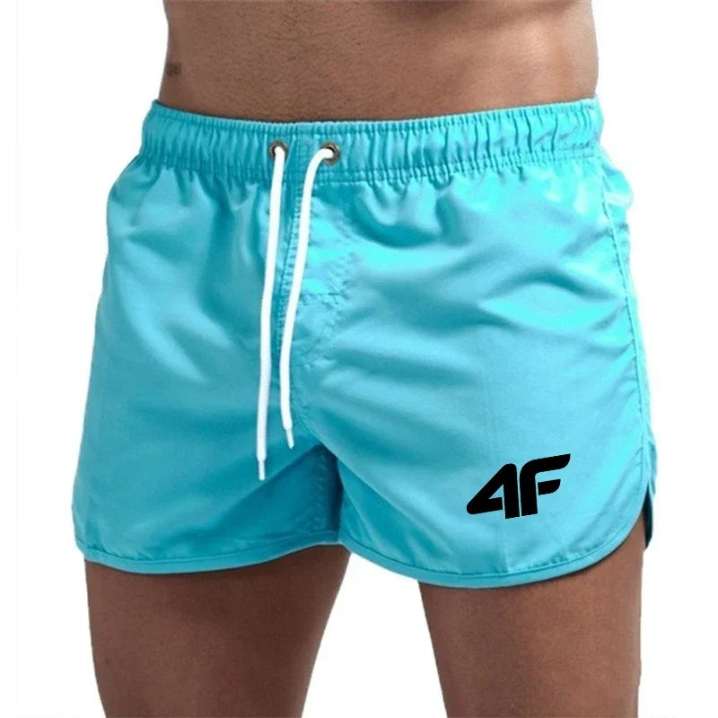 Men’s Quick-Dry Summer Beach Shorts 2025 – Swim Trunks, Gym Pants with Drawstring, Breathable Surf & Casual Daily Wear