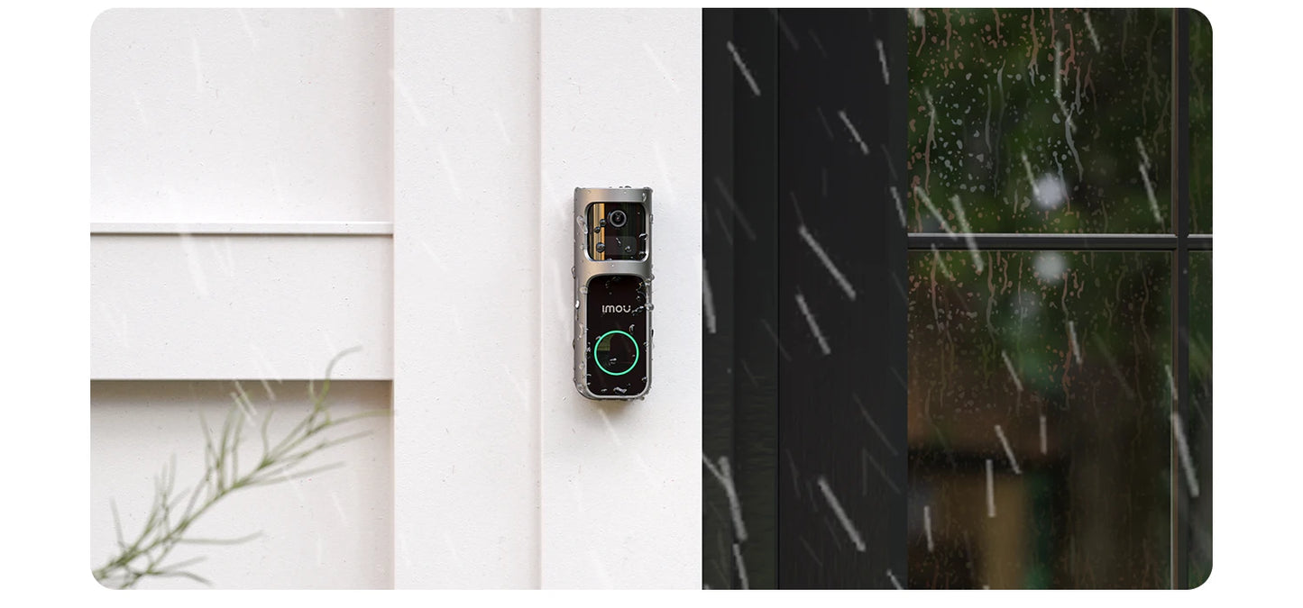 IMOU Video Doorbell 2S with Chime, Rechargeable 5000mAh Battery, Human Motion Detection, Two-Way Audio, Waterproof, Fully Wireless