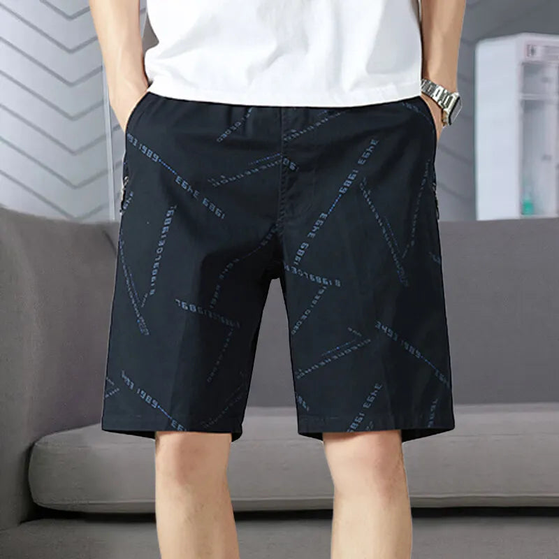 Men’s Relaxed Fit Sweat Shorts – Elastic Waist Cotton Cargo Gym Shorts with Drawstring, Casual and Comfortable