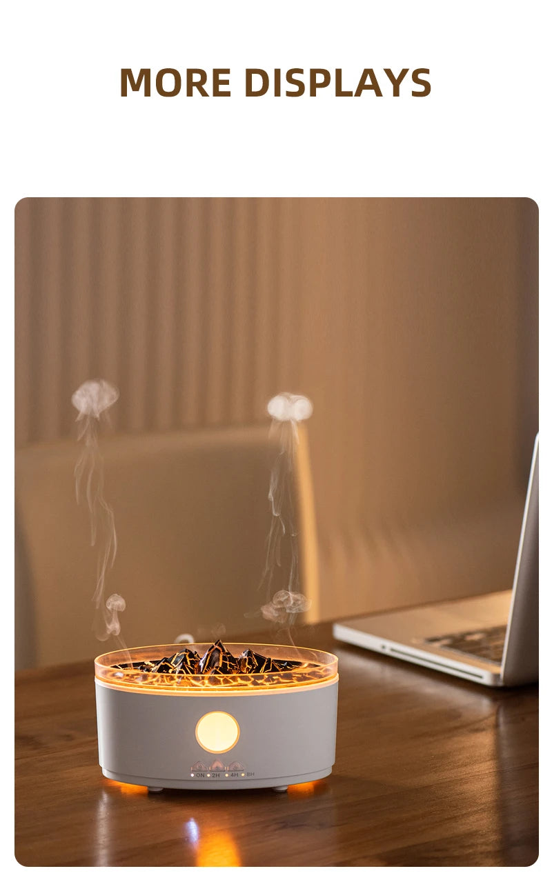 DC 24V Jellyfish-Inspired Electric Aroma Diffuser & Humidifier with RGB Lights and Remote Control for Home Use