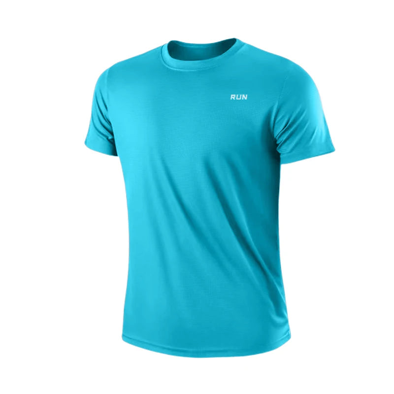 Lightweight Men's Moisture-Wicking Athletic T-Shirt – Quick Dry Short Sleeve Sportswear for Gym, Running & Training