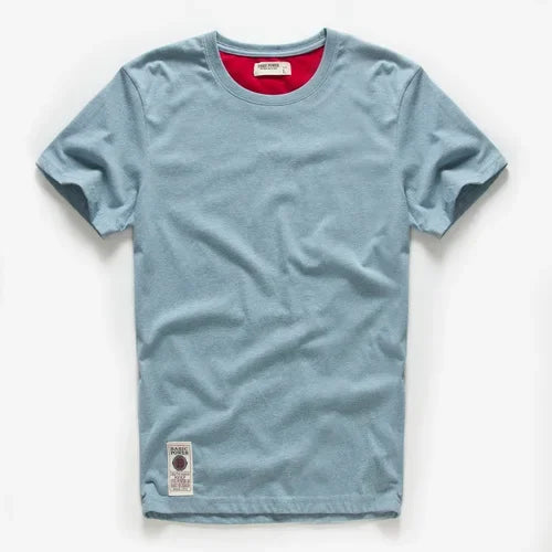 Men’s Classic Solid Cotton T-Shirt – Casual Basic O-Neck Tee – High-Quality Everyday Top 